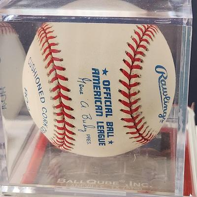 Johnny Pesky Boston Red Sox OMLB Signed Autographed Baseball In Collectors Case