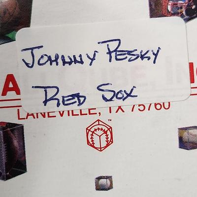 Johnny Pesky Boston Red Sox OMLB Signed Autographed Baseball In Collectors Case