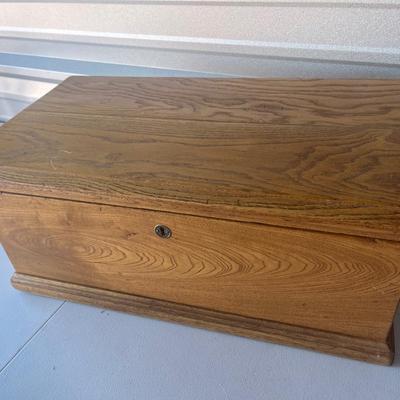 Timber wood chest key