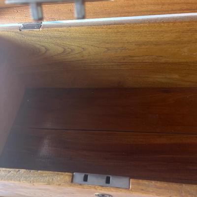 Timber wood chest key