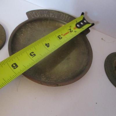 Union Trust Company Paperweight Pocket Change Dish Brass Decor