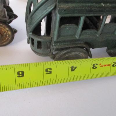 Kenton Cast Iron Double Decker Toy Cast Iron Yellow Cab Taxi