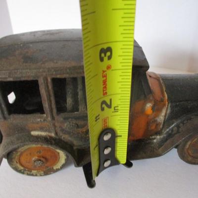 Kenton Cast Iron Double Decker Toy Cast Iron Yellow Cab Taxi