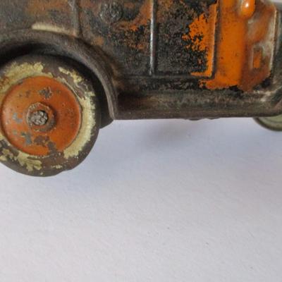 Kenton Cast Iron Double Decker Toy Cast Iron Yellow Cab Taxi