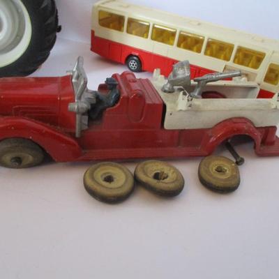 Ford 4000 Tractor Fire Engine Greece Mercedes-Benz Toy Plastic Bus