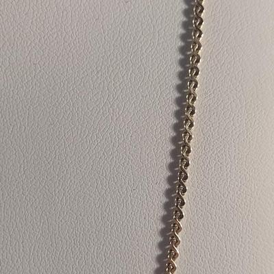 14 Karat Yellow Gold 22" Necklace- Approx Weight 6.2 Grams (#24)