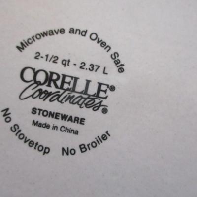 Vintage 1981 M Kamenstein Enamel Cookware Floral Design Brass Handles & Corelle Coordinates Cookware