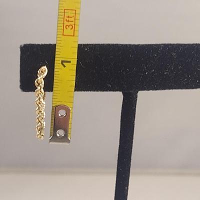 14 Karat Yellow Gold Post Earrings- Approx Weight 0.7 Grams (#26)