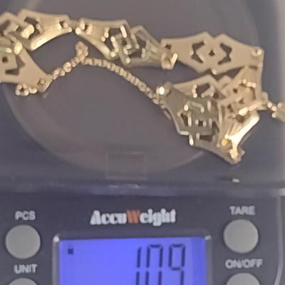 14 Karat Yellow Gold Bracelet- Approx Weight 10.9 Grams (#27)