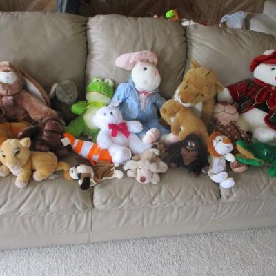 Assortment Of Plush Animals Choice 1