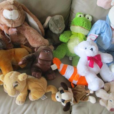 Assortment Of Plush Animals Choice 1