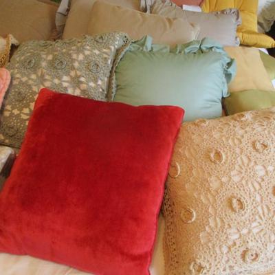 Assortment Of Throw Pillows