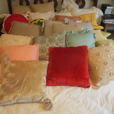Assortment Of Throw Pillows