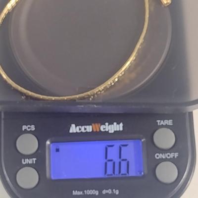 18 Karat Yellow Gold Bracelet- Approx Weight 6.6 Grams (#29)