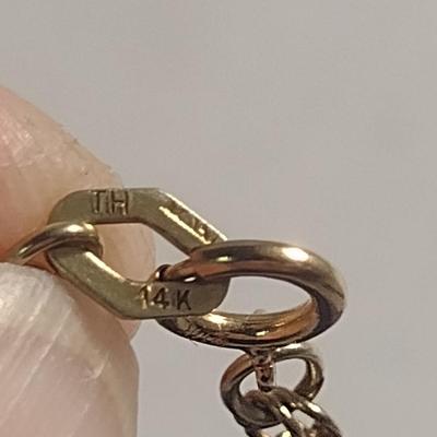 14 Karat Yellow Gold Double Strand Bracelet- Approx Weight 2.4 Grams (#30)