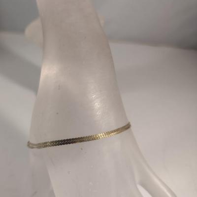 14 Karat Yellow Gold Double Strand Bracelet- Approx Weight 2.4 Grams (#30)
