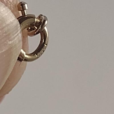 18 Karat Yellow Gold and Diamond Pendant with 14 Karat Necklace - Approx Total Weight 2.8 Grams (#31)