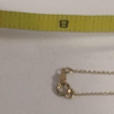 14 Karat Yellow Gold 16" Necklace - Approx Weight 0.8 Grams (#32)