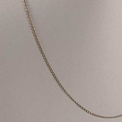 14 Karat Yellow Gold 16" Necklace - Approx Weight 0.8 Grams (#32)