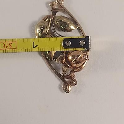 10 Karat Yellow and Rose Gold Pendant - Approx Weight 4.2 Grams (#34)