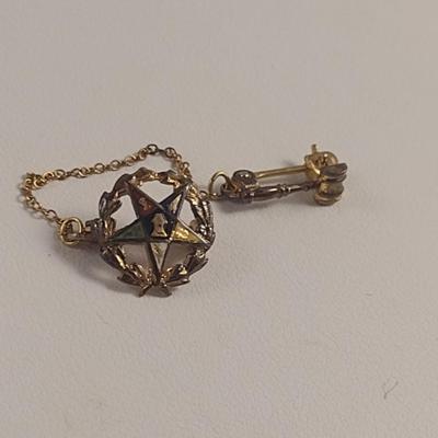 Order of the Eastern Star Pin- 10 Karat Yellow Gold and Enamel (#39)