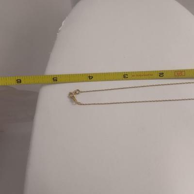 14 Karat Yellow Gold Butterfly Design Baby's Necklace- Approx Weight 0.8 Grams (#40)