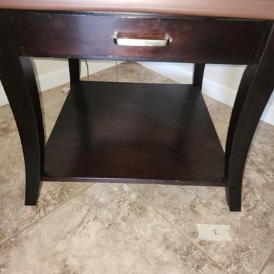 End Table with glass top