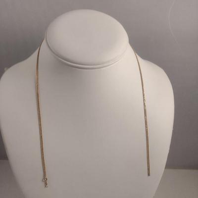 10 Karat Yellow Gold Chain Necklace- Needs Repair- Approx Weight 3.0 Grams (#42)