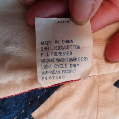 LL BEAN TWIN SIZE QUILTED BEDSPREAD