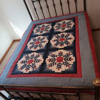 LL BEAN TWIN SIZE QUILTED BEDSPREAD