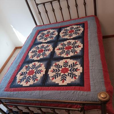 LL BEAN TWIN SIZE QUILTED BEDSPREAD