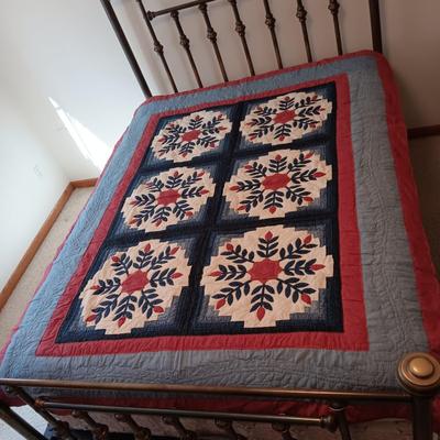 LL BEAN TWIN SIZE QUILTED BEDSPREAD