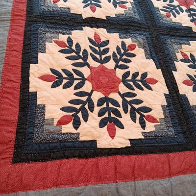 LL BEAN TWIN SIZE QUILTED BEDSPREAD