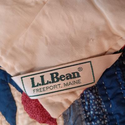 LL BEAN TWIN SIZE QUILTED BEDSPREAD