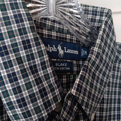 MEN'S RALPH LAUREN, LL BEAN ETC SHIRTS AND 2 PIECE JOGGING OUTFIT SIZE MEDIUM/LARGE