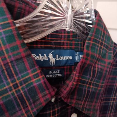 MEN'S RALPH LAUREN, LL BEAN ETC SHIRTS AND 2 PIECE JOGGING OUTFIT SIZE MEDIUM/LARGE