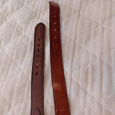 VARIETY OF NECKTIES AND 2 LEATHER BELTS SIZE 34