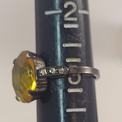 Pair of Sterling Silver Rings- Sizes 3 and 5 3/4 (#47)