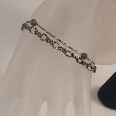 Sterling Silver Bracelets and Post Earring- Approx Total Weight 14.7 Grams (#50)