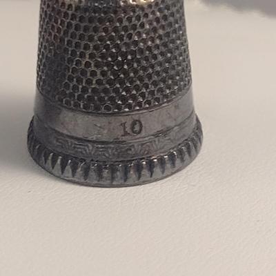 Pair of Sterling Silver Thimbles- Approx Total Weight 9.4 Grams (#51)