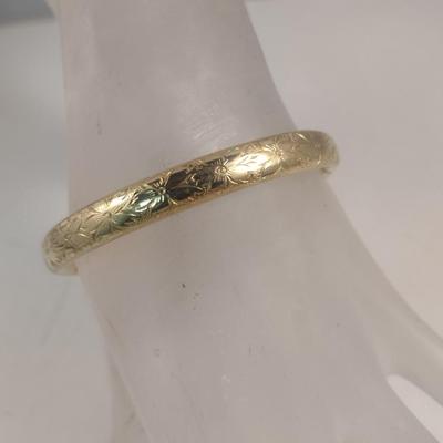 Coro 1/20 12 Karat Gold Filled Bangle Bracelet (#52)