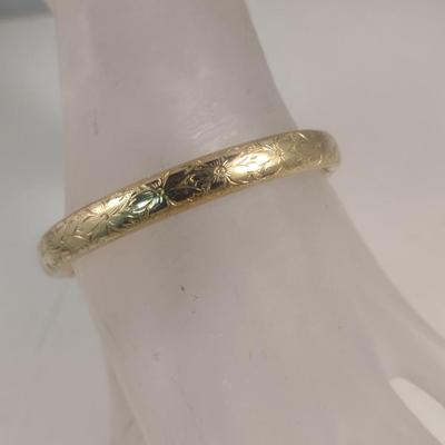 Coro 1/20 12 Karat Gold Filled Bangle Bracelet (#52)