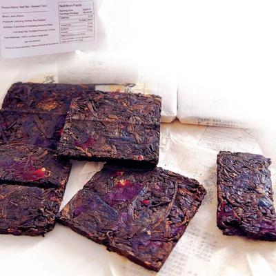 Junn Shenn China Yunnan Puerh Tea Fully Fermented, Black Tea Flake Shape, 5 Years Aged Fermented Dark Tea, 30 Flakes, 7.41Oz, 210g