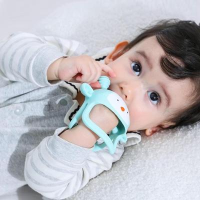 Baby Teether, Silicone Teething Toys for Babies 0-6 Months, Never Drop Baby Teething Toys - Infant Toddler Baby Chew Toys for Teething...