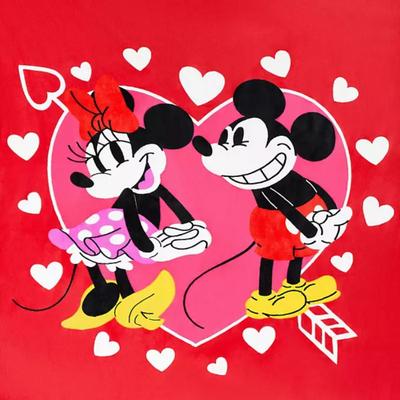 Mickey & Minnie Valentine Licensed Silk Touch Throw, 60" x 70"