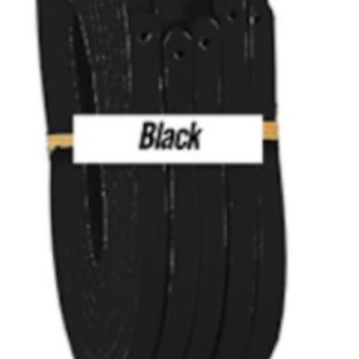 44 Pro Glove 5 Lace All-In-One Relace Kit in Black - 5 Black Pro Grade Leather Laces w/Hook Needle