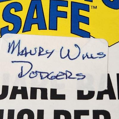 Maury Wills #30 Dodgers MVP 62 OMLB Signed Autographed Baseball In Collectors Case