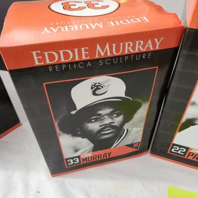 2012 Baltimore Orioles SGA Statues Eddie Murry Jim Palmer Frank Robinson