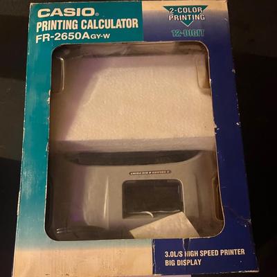 New in box Casio printing calculator