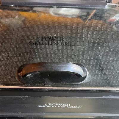Electric power smokeless grill